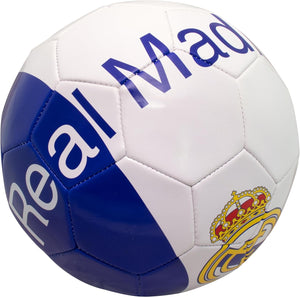 Real Madrid CF Soccer Ball, Size 5, White/Blue - 8621