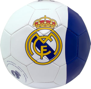 Real Madrid CF Soccer Ball, Size 5, White/Blue - 8621