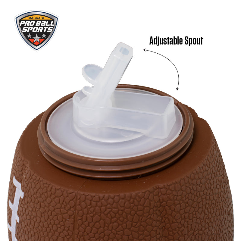 Collapsible Silicone Football Water Bottle Maccabi Art, 7500ml.