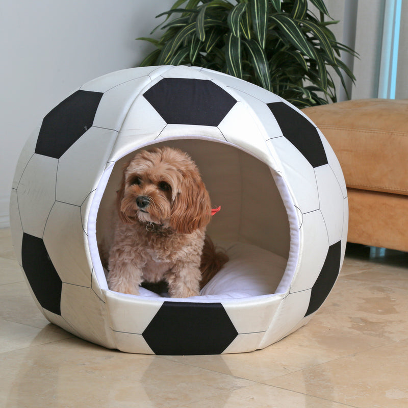 soccer - Igloo Pet Bed - Medium