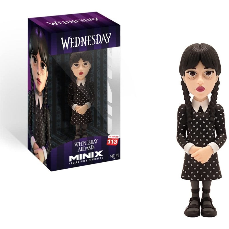 MINIX Wednesday Addams collectible figure in display box