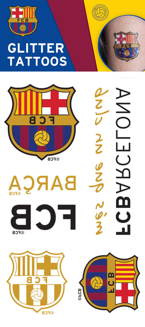 Official FC Barcelona Glitter Temporary Tattoos - 4015 — product image 1