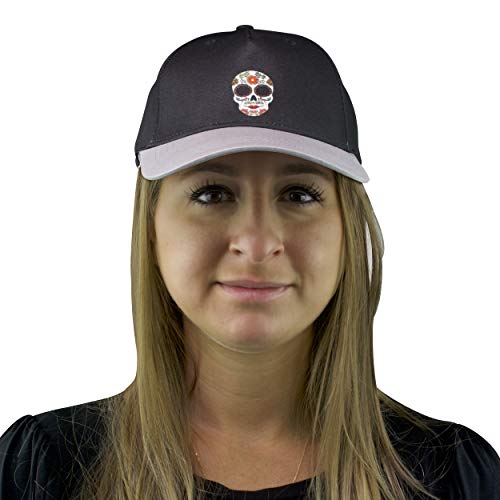 Sugar Skull Fan Mask for Day of the Dead, Día de los Muertos Parties (Pink) Maccabi Art