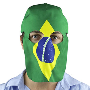 Brazil Fan Mask & Hat Combo