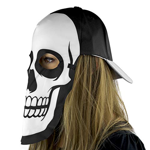 Skull Fan Mask and Hat All-In-One for Costume Parties Maccabi Art