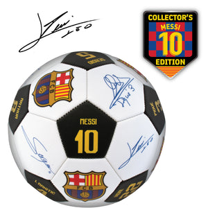 FC Barcelona Player Signatures Soccer Ball, Size 5, Maccabi Art