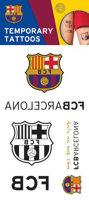 Official FC Barcelona Temporary Tattoos Maccabi Art