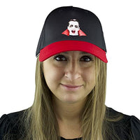 BOGO: Dracula Vampire Fan Mask and Hat All-In-One for Costume Parties Maccabi Art