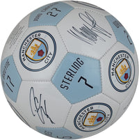 Manchester City FC Player Signatures Soccer Ball, Size 5, Maccabi Art