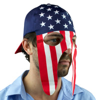 USA Fan Mask and Hat Combo for Parties or Sporting Events