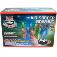 Air Soccer Bowling With Light-Up Pins, 7.37” H x 2.5” W