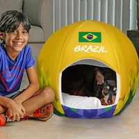 Brazil Country - Sport Ball Pet Bed - Small