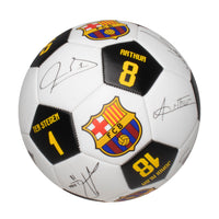FC Barcelona Player Signatures Soccer Ball, Size 5, Maccabi Art