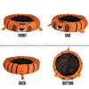 Maccabi Art Tiger- Round Bolster Cuddle Pet Bed- Medium 24"